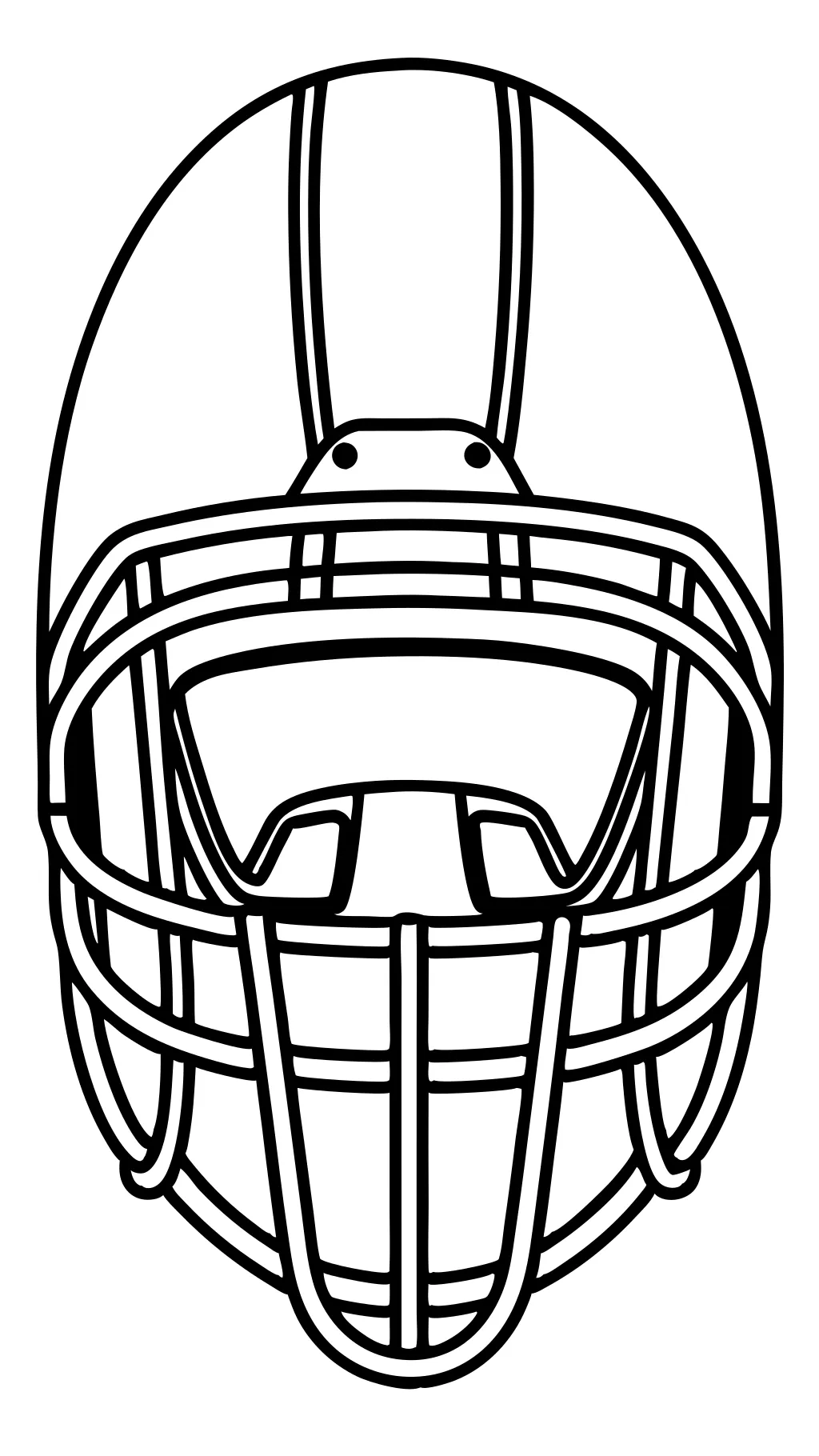 coloriage de casque de football